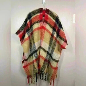 Cabela's Multicolor Plaid Poncho